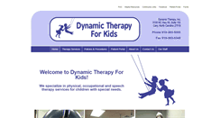 Desktop Screenshot of dynamictherapyforkids.com