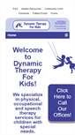 Mobile Screenshot of dynamictherapyforkids.com